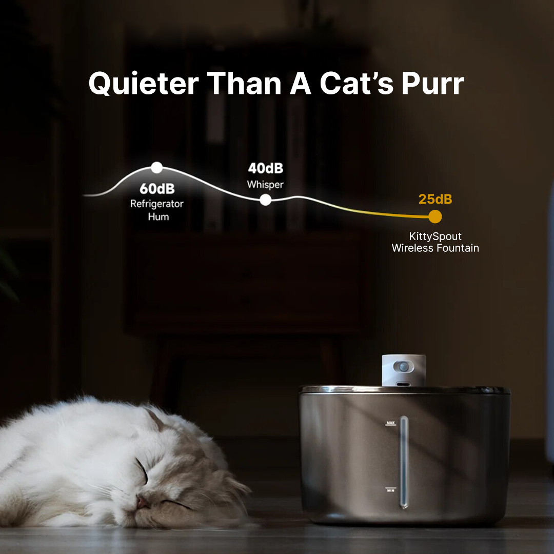 Wireless Stainless Steel Cat Fountain